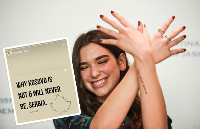 „Warum Kosovo nie Serbien war oder sein wird“ – Dua Lipa spaltet das Netz