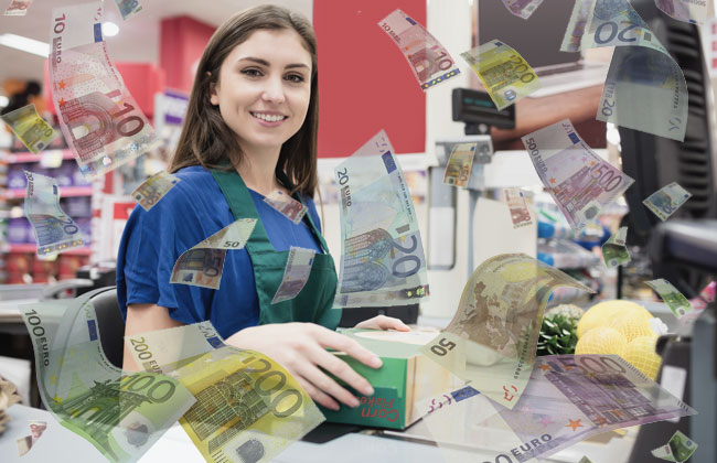 Zweiter Corona-Bonus: Mehr Geld für Supermarkt-Angestellte