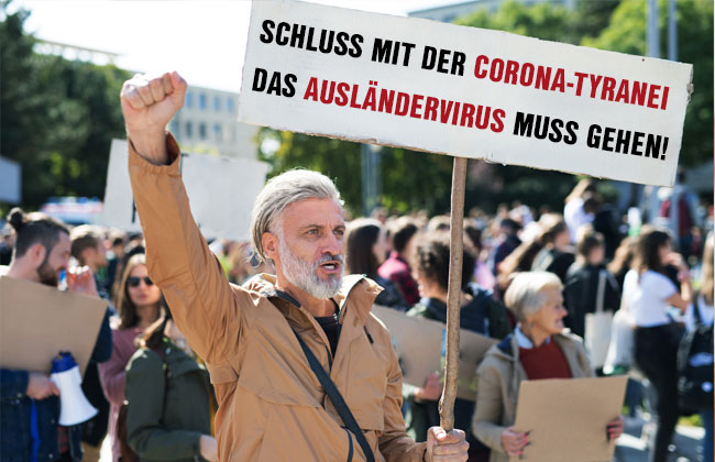 Anti-Corona-Demos zeigen Wirkung: Ausländervirus zieht sich aus Österreich zurück