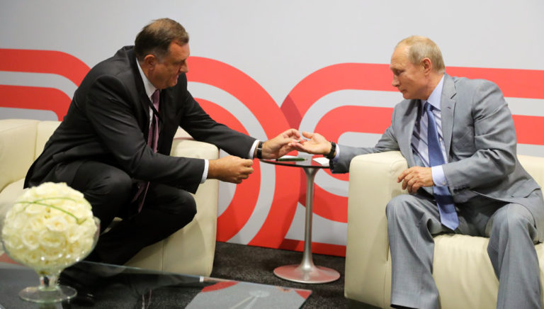 Dodik trifft Putin in St. Petersburg