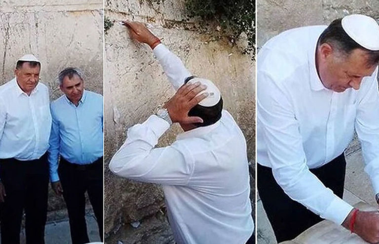 Jerusalem: Milorad Dodik besucht Klagemauer und wünscht sich Auflösung Bosniens