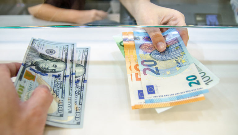 Wert des Euro im freien Fall