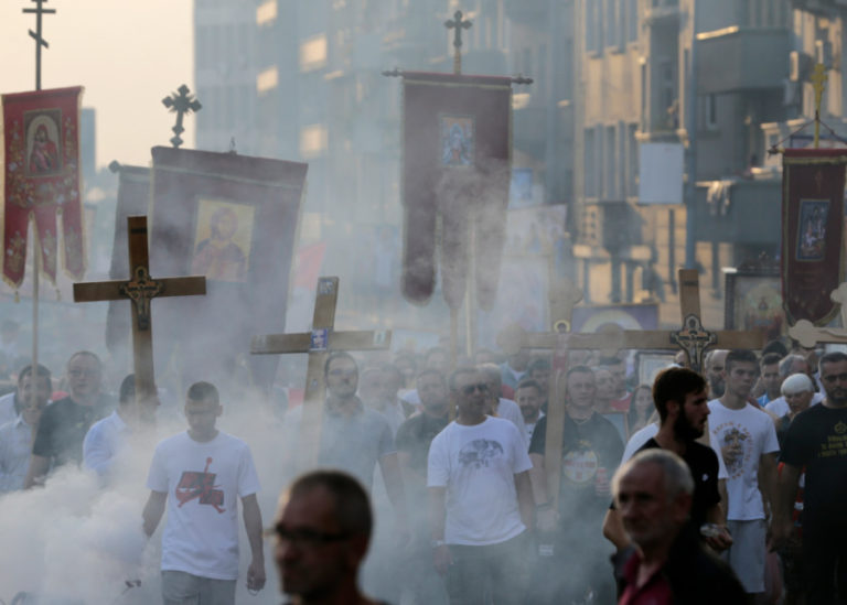 Demonstrationen gegen das LGBTQ-Event Europride in Belgrad