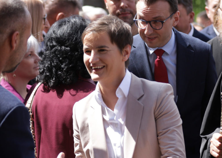 Serbische Ministerpräsidentin Brnabic besucht den Kosovo