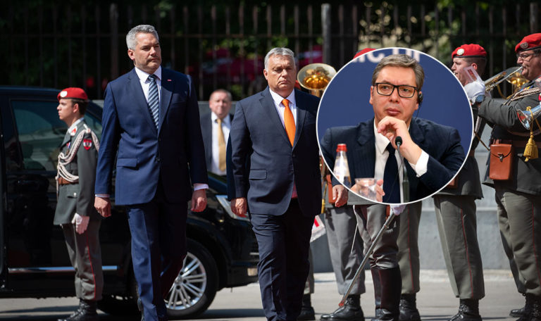 Nehammer und Vucic besuchen Orban in Budapest