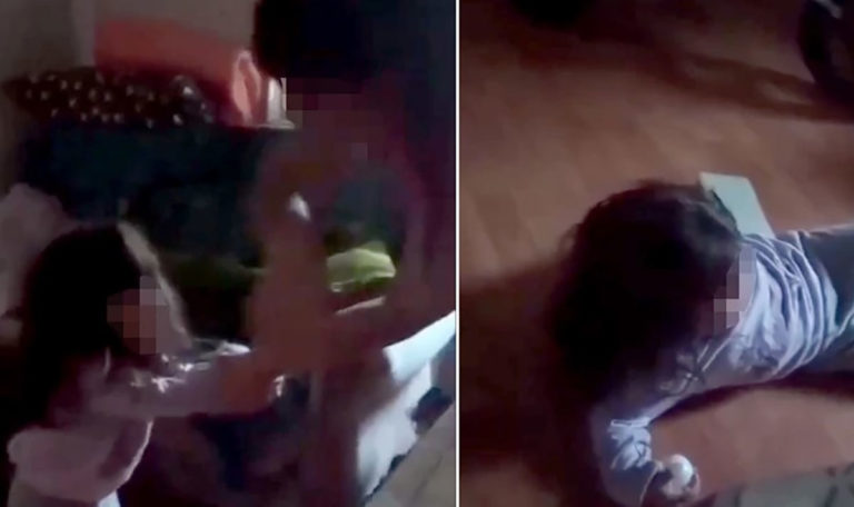 Brutal: Serbische Mutter misshandelt Kind (VIDEO)