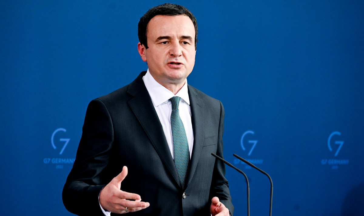 Albin Kurti, Premierminister des Kosovo. (FOTO: EPA-EFE/FILIP SINGER)