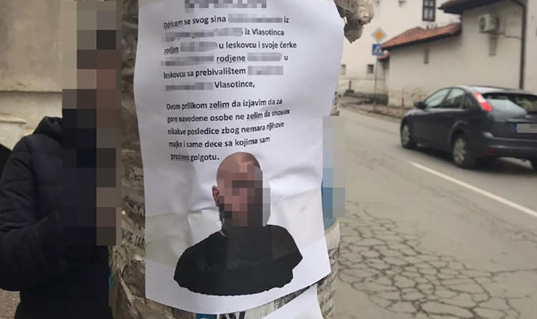 Serbien: Vater will seine Kinder aberkennen und beklebte die Stadt mit Plakaten
