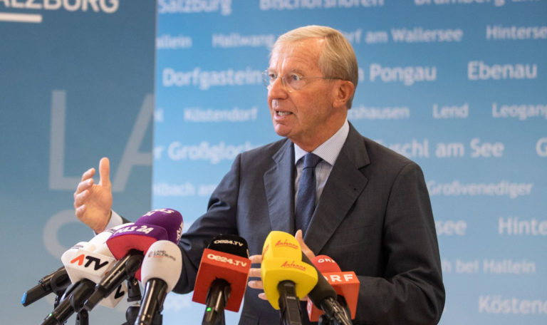 Angelobung der neuen schwarz-blauen Landesregierung in Salzburg
