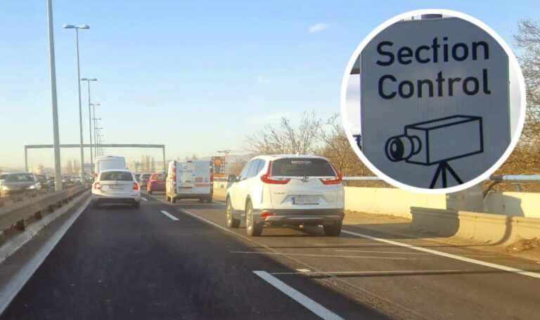 Schikane auf der Nordbrücke: Section Control ohne Baustelle