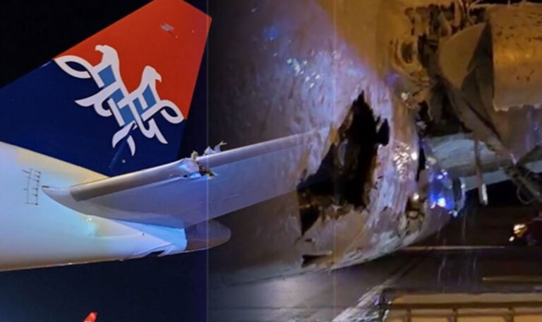 Kaputtes Triebwerk reißt Loch in Air Serbia-Flieger – Pilot muss notlanden