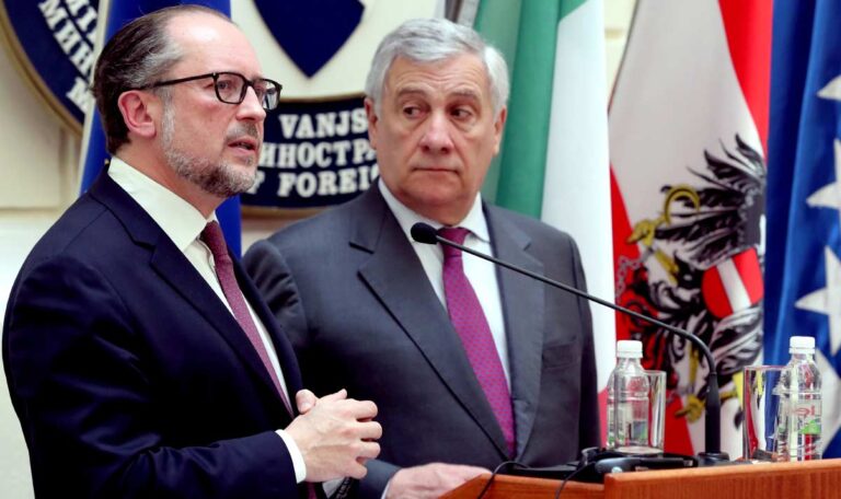 Zusammenarbeit: Außenminister Schallenberg besucht Bosnien und Herzegowina