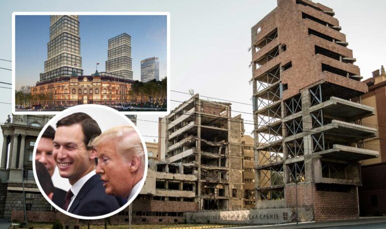 Trumps Schwiegersohn plant Luxushotel auf Kriegsruine in Belgrad