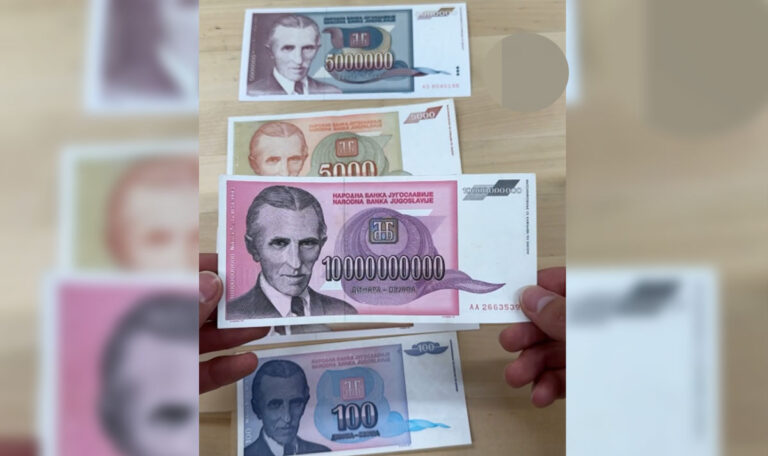 Wie Nikola Tesla auf Geldscheinen Serbien und Kroatien vereint!