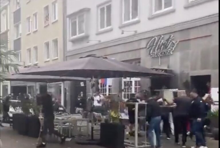 Massive Ausschreitungen zwischen Serbien- und England-Fans in Gelsenkirchen (VIDEO)