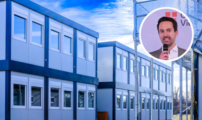 Fünf Standorte: Containerklassen werden bereits aufgebaut