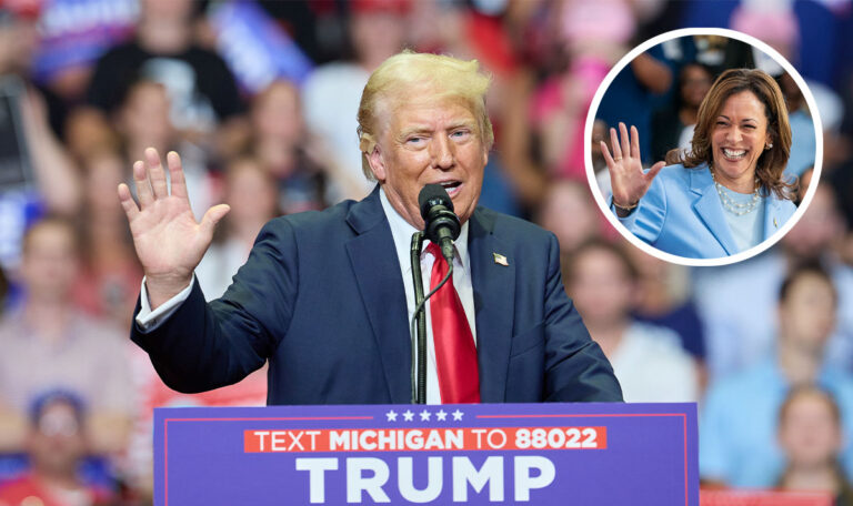 Trump bezeichnet Biden-Nachfolgerin Harris als „irre“ (VIDEO)