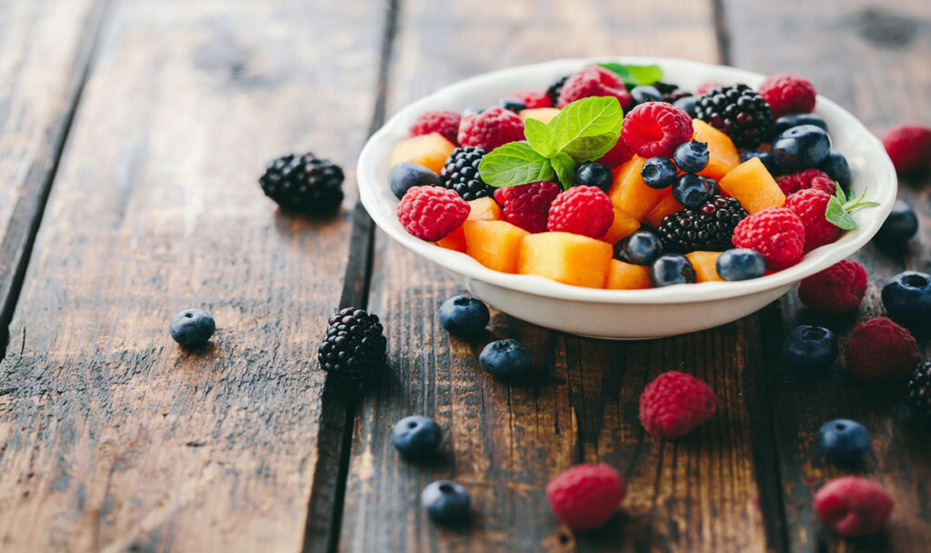 Bowl of fruit salad