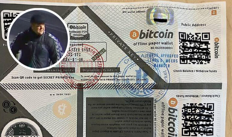 Bitcoin-Köder am Gehsteig: Polizei sucht diesen Betrüger (FOTOS)