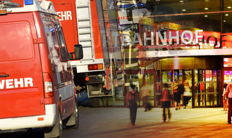 Feuer-Alarm am Wiener Hauptbahnhof