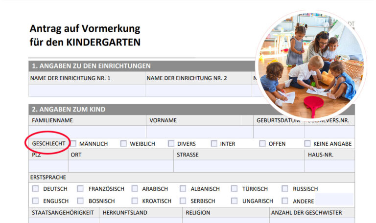 Aufregung um Kindergartenformular: 6 Geschlechter zur Auswahl
