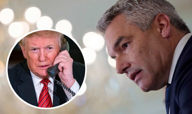 Gespräch auf höchster Ebene: Nehammer telefoniert mit Trump (FOTO)