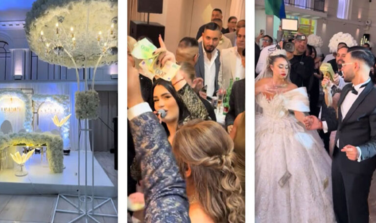 Glamour, Luxus & Geldregen: Roma-Hochzeit in Wien sorgt für Aufsehen