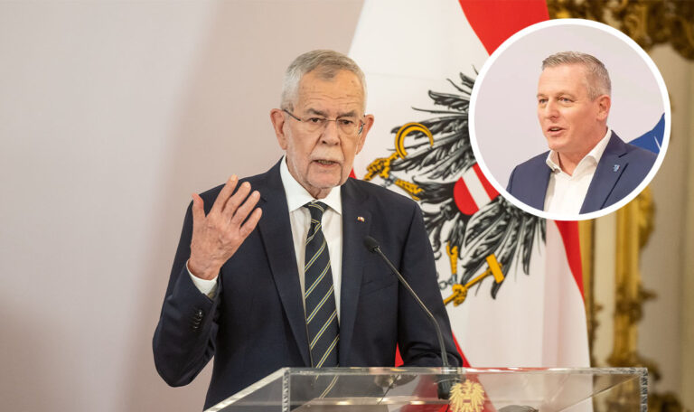 Van der Bellen gelobt Landeshauptmann Kunasek an