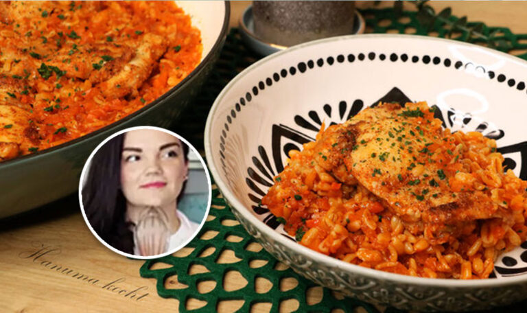 Hanuma kocht: Hühnchen mit Weizenreis aus der Pfanne
