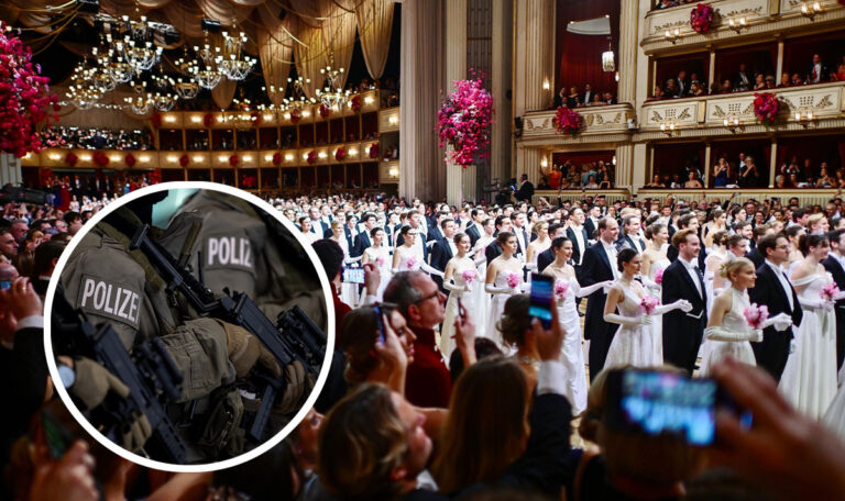 Alarmstufe Rot: Massive Polizeipräsenz am Opernball