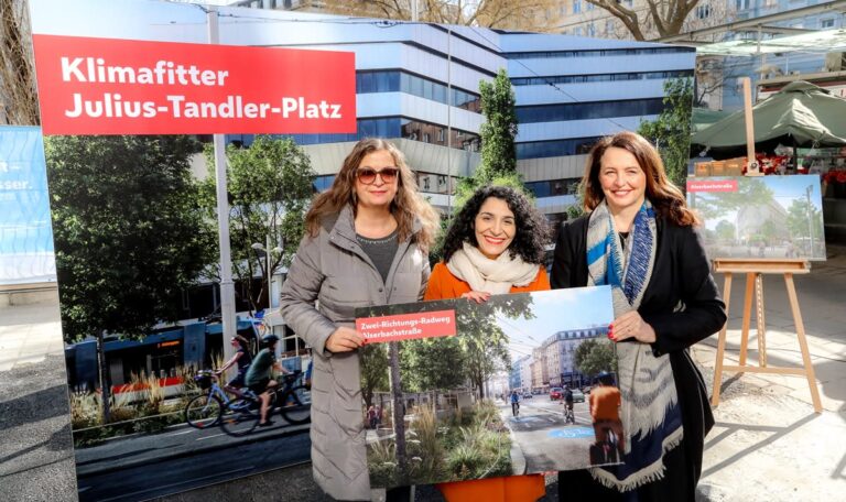 Julius-Tandler-Platz wird Wiens neuer grüner Hotspot