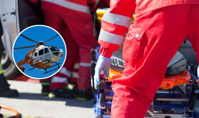 Hubschraubereinsatz auf Triester Straße: LKW erfasst Radfahrerin