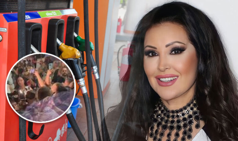Trompeten und Party: Dragana Mirković gibt Tankstellenkonzert