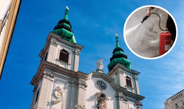 Angriff auf Polizisten: Syrer randaliert mit Feuerlöscher in Kirche