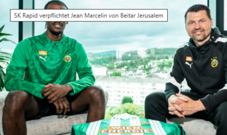 Schock für Rapid: Marcelin fällt mit schwerem Muskelfaserriss monatelang aus