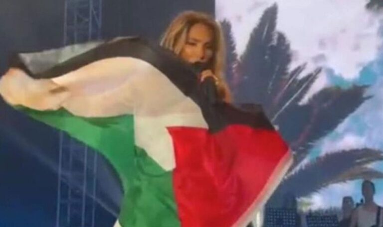 Senidah sorgt mit Palästina-Flagge für Aufruhr (VIDEO)