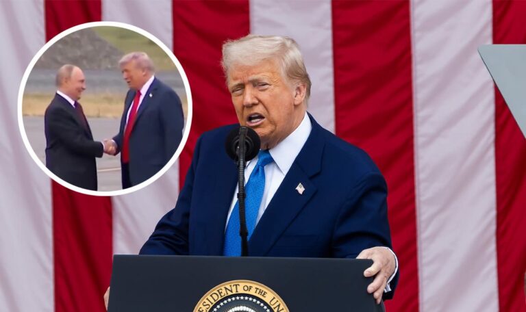 Ukraine-Gipfel in Alaska: So herzlich begrüßten sich Trump und Putin (VIDEOS)