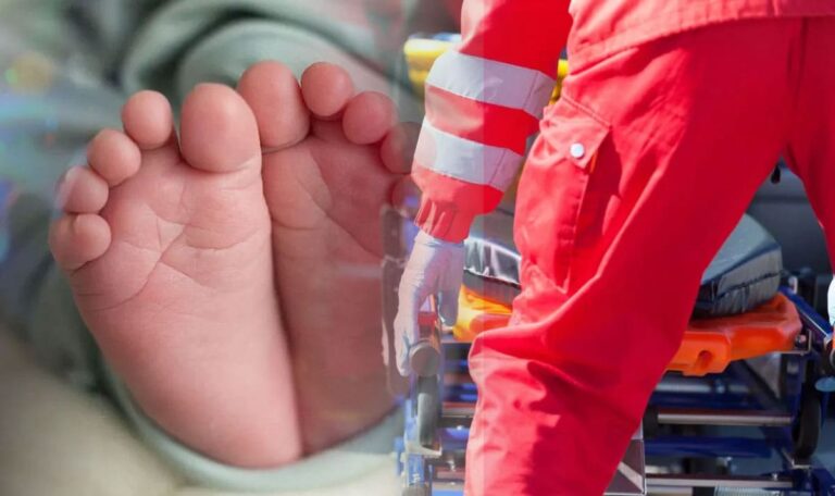 Horror-Unfall: Baby und Vater unter Auto eingeklemmt
