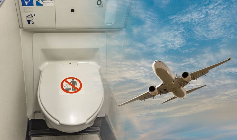 Toilette verstopft: Fluggäte sollen in Flaschen pinkeln