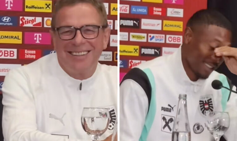 Heitere Szene bei Pressekonferenz vor Bosnien-Österreich-Spiel
