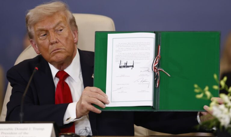 Trump präsentiert Friedenserklärung – ohne Unterschriften von Israel und Hamas