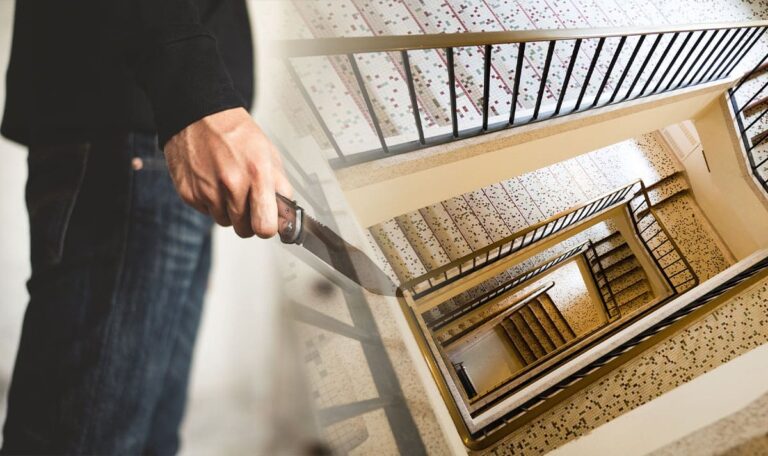 Attacke im Stiegenhaus: Zwei Männer durch Messerstiche und Schüsse verletzt