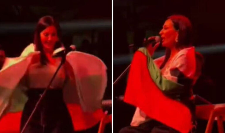 Buhrufe: Ceca schwenkt bulgarische Fahne in Nordmazedonien! (VIDEO)