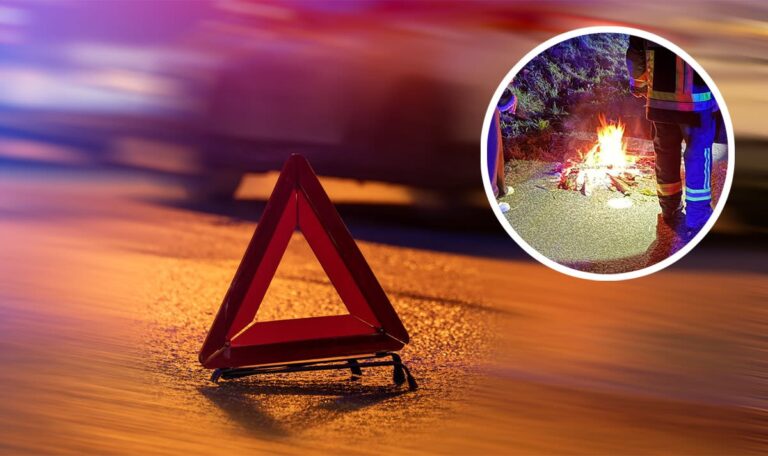 Flammen auf der Autobahn: Frierende Pannenopfer machten Lagerfeuer (FOTOS)