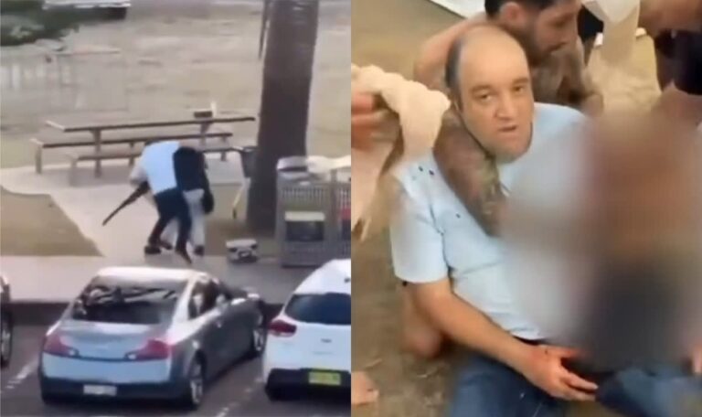 Gemüsehändler stürzte sich auf bewaffneten Attentäter – schwer verletzt (VIDEO)
