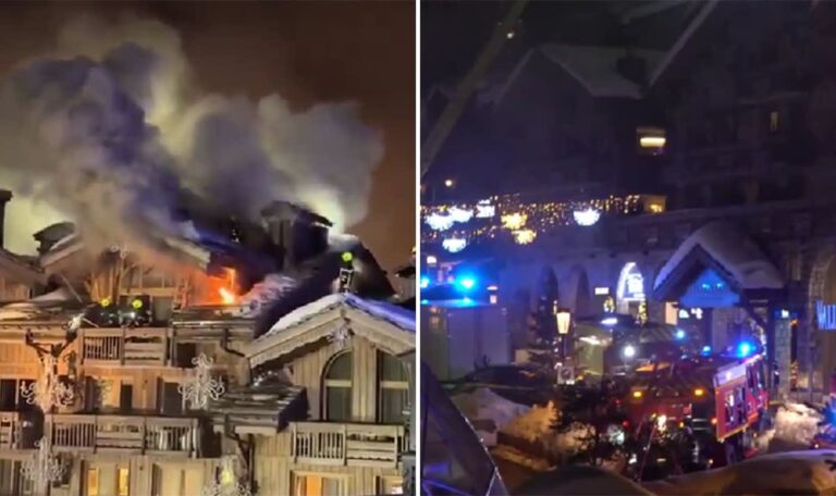 Erneut Flammen-Inferno in Luxus-Skiort: 260 Personen evakuiert (VIDEOS)