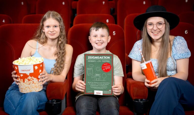 Semesterzeugnisaktion in Cineplexx: Mathe-Note bestimmt den Ticketpreis
