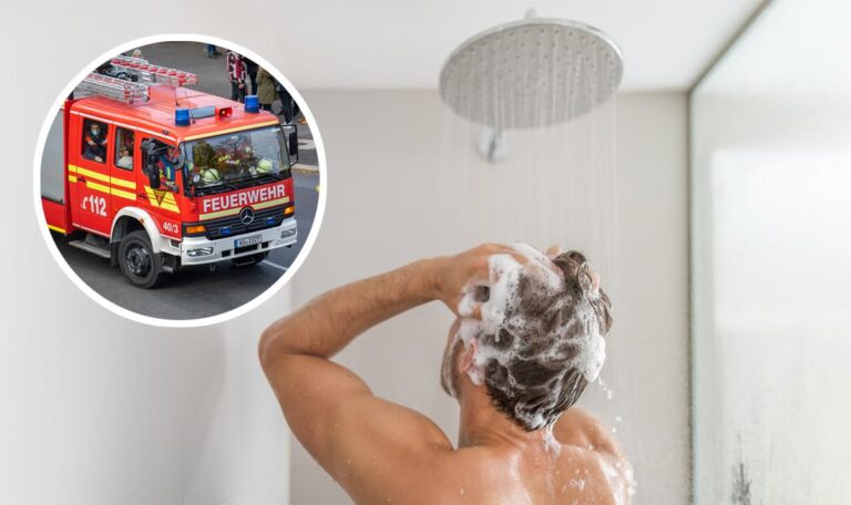 Zu heiß geduscht – Mann löst Großeinsatz der Feuerwehr aus