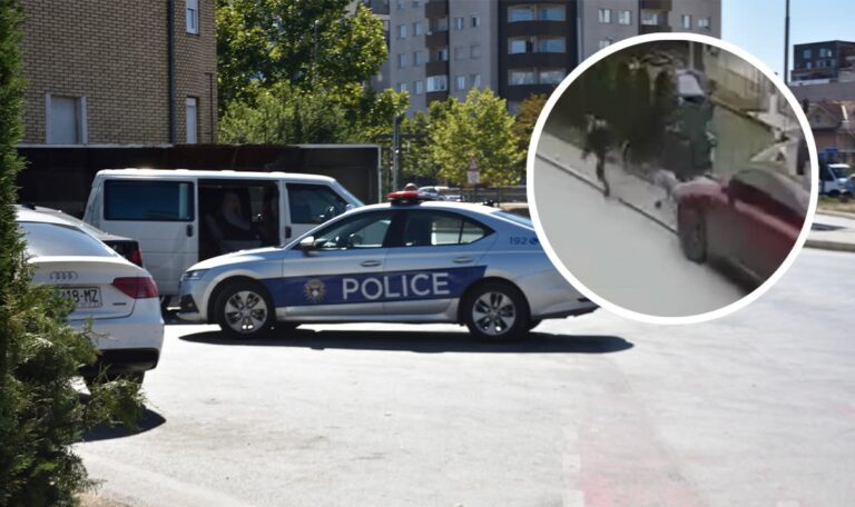 Polizei-Großeinsatz in Pristina: Fahrzeug erfasst drei Personen (VIDEO)