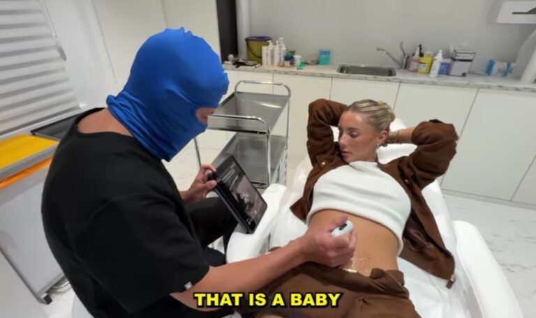 Bizarre Baby-News: Bonnie Blue zeigt Ultraschall mit maskiertem Mediziner